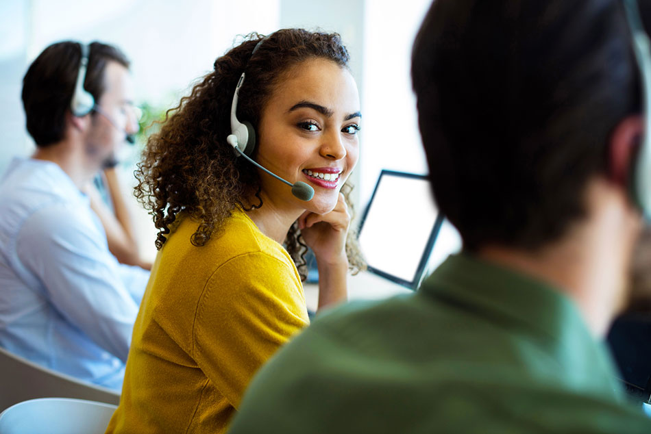 a person talking on the phone